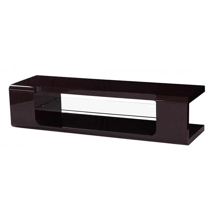 Parker High Gloss Tv Unit In Black Or White - Click Image to Close